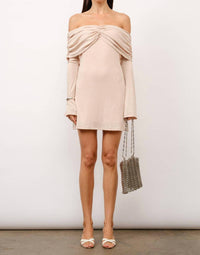 Loucia - Kelsey Long Sleeve Off The Shoulder Mini Dress