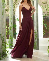 Morilee - Lace Bodice Sexy Chiffon Bridesmaid Dress
