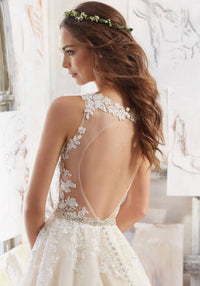 Morilee - Diamante Beaded Net Belt