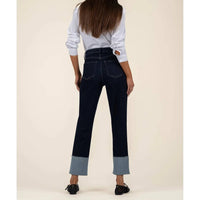 Kut From The Kloth - Fay Straight Leg Roll Up Jeans