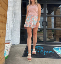 Wishlist - Floral Print Ruffle Mini Skirt