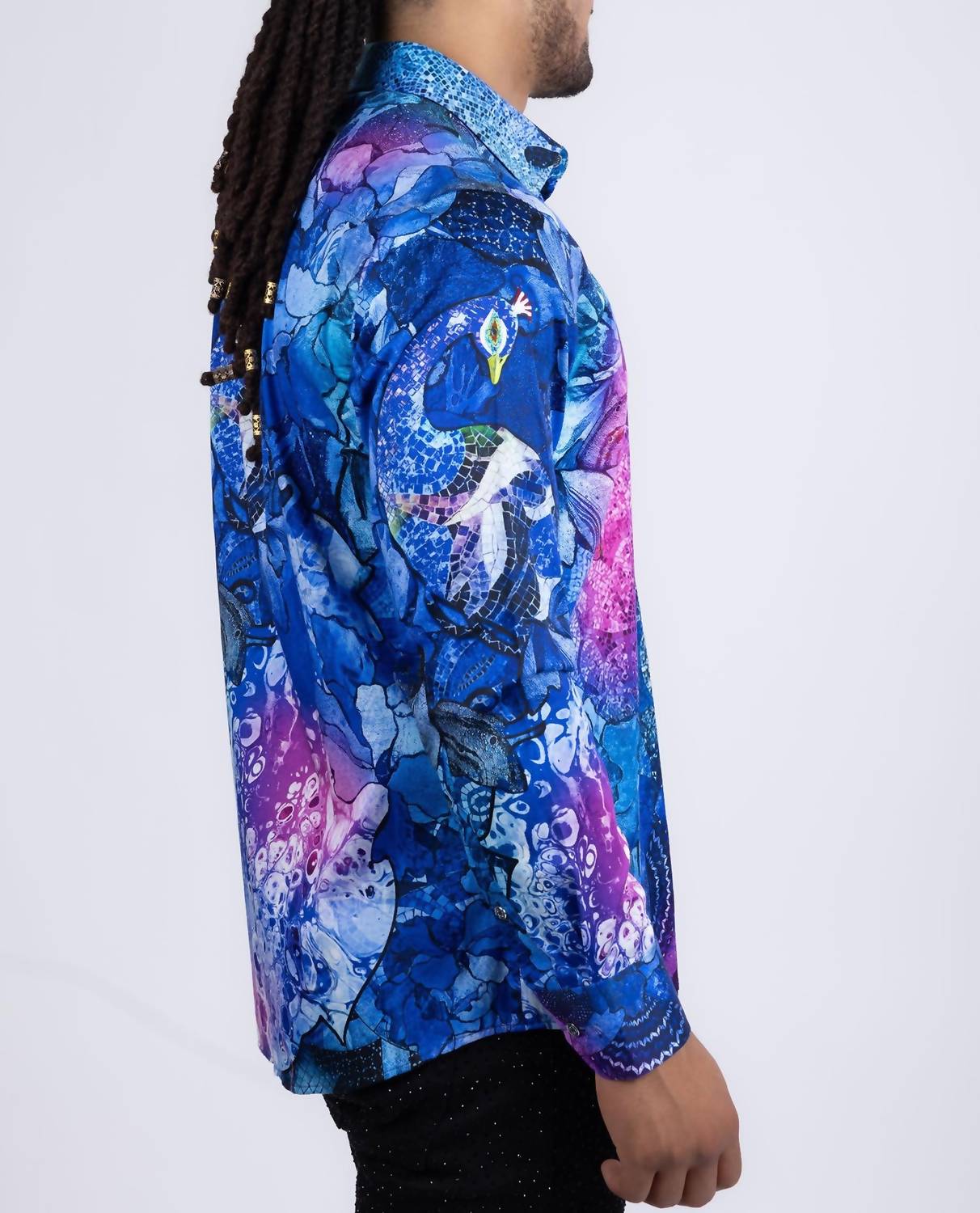 Barabas - Roma Peacock Long Sleeve Shirt