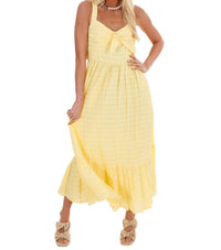 In February - Better Mood Textured Flare Midi Dress