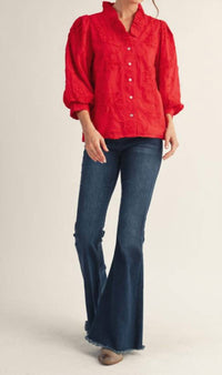 Jodifl Jardin Atelier Blouse in red - women's blouse
