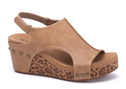 Corkys Footwear - Women's Carley Smooth With Leopard Soles Sandals