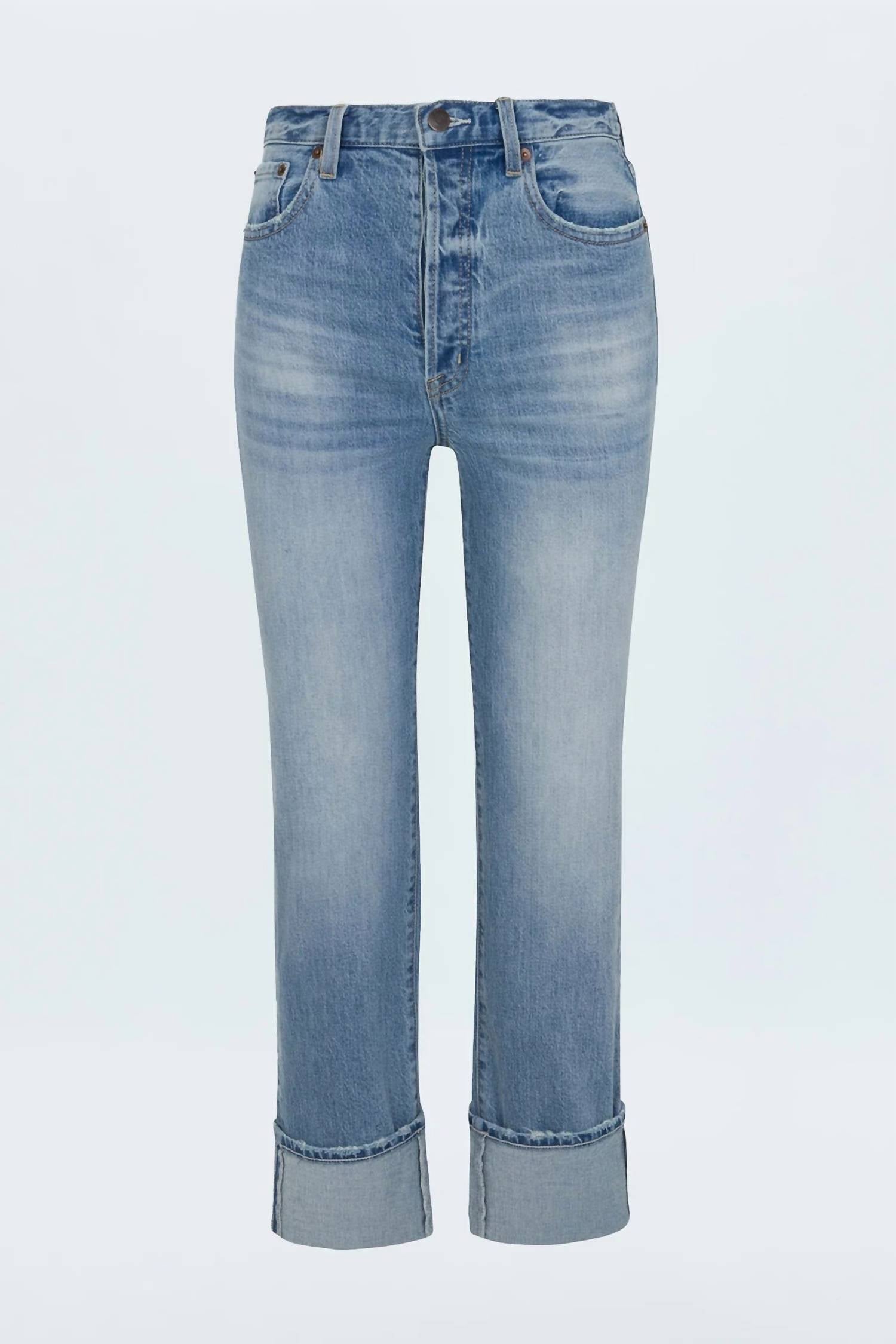 Pistola - Cassie Cuffed Crop Super High Rise Straight Jeans