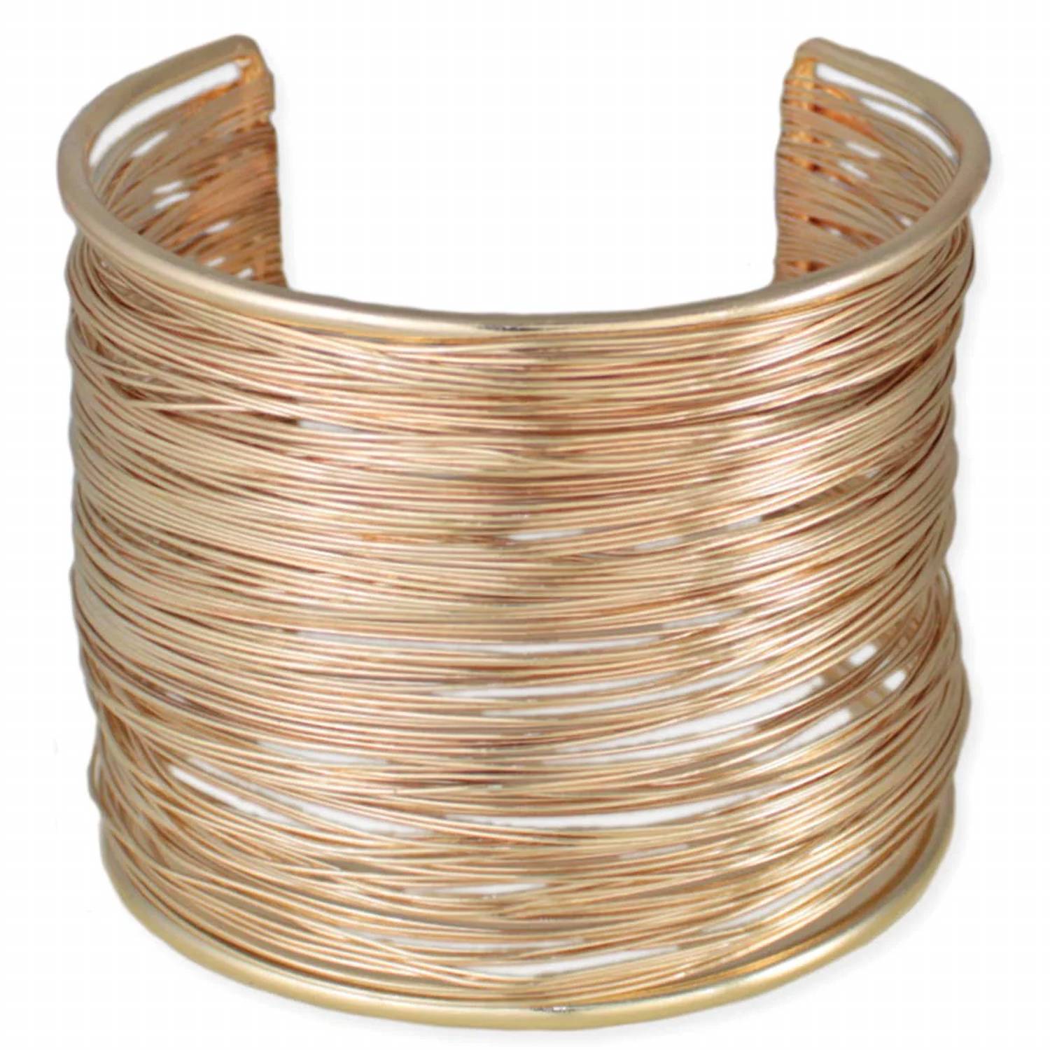 Zad - Women's Wide Wire Cuff Bracelet