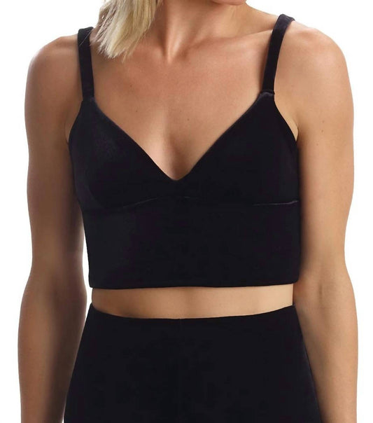 Velvet Longline Bralette