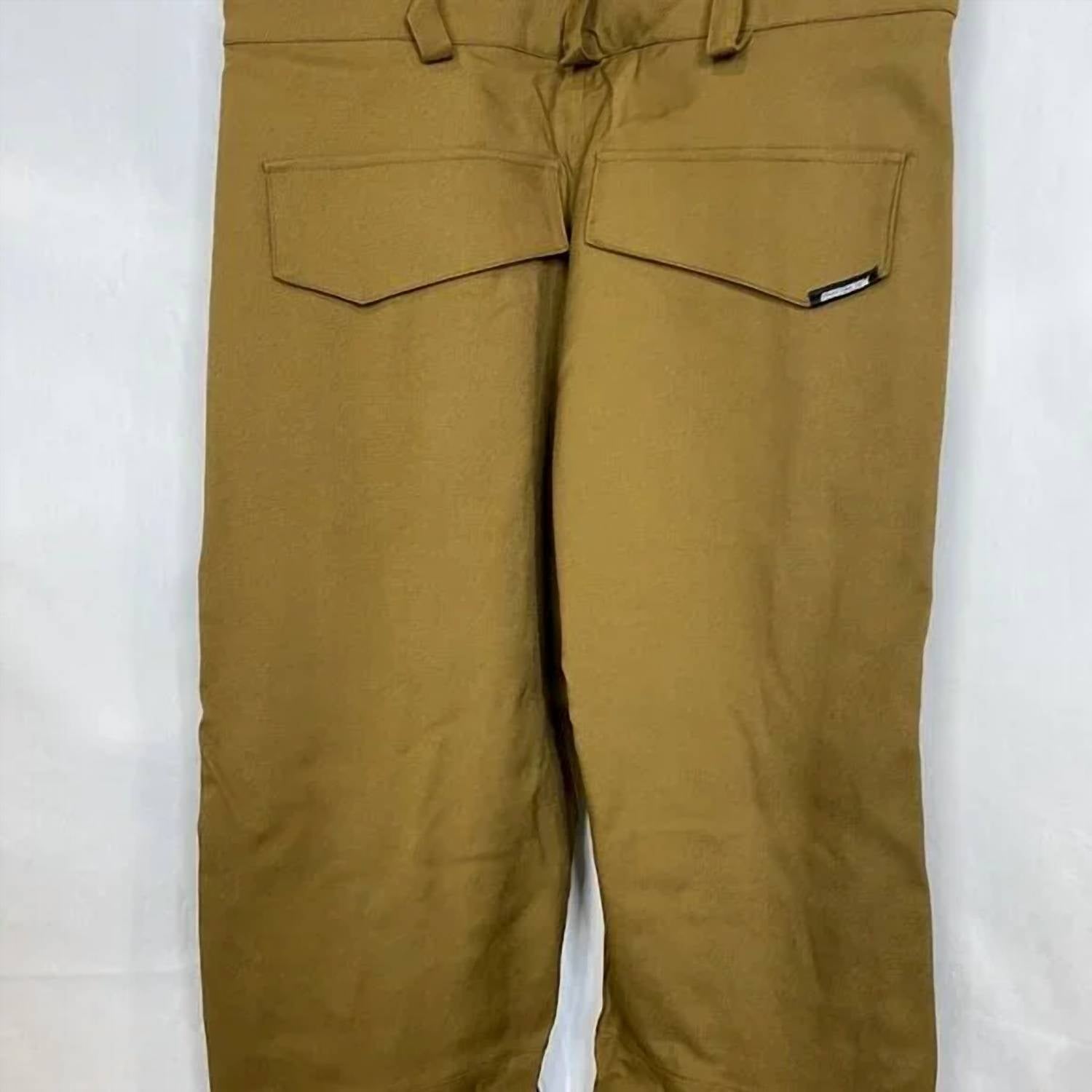 Gsou Snow Men’s Relaxed Fit Snow Bibs With Knee Reinforcements in brown - men's pants - alternate view