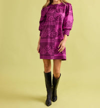 Double A Paloma Mini Dress in garden motif - women's dress - view 6