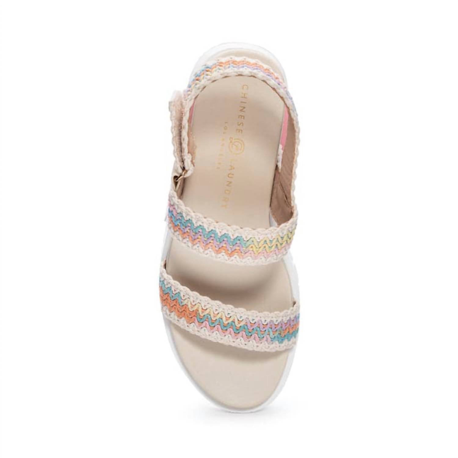 CHINESE LAUNDRY Women's Egan Crotchet Sandals in pink - women's sandal - alternate view