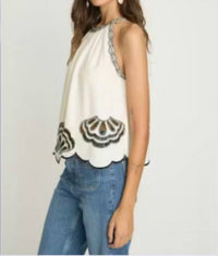 Caballero - Hadley Embroidered Tank Top