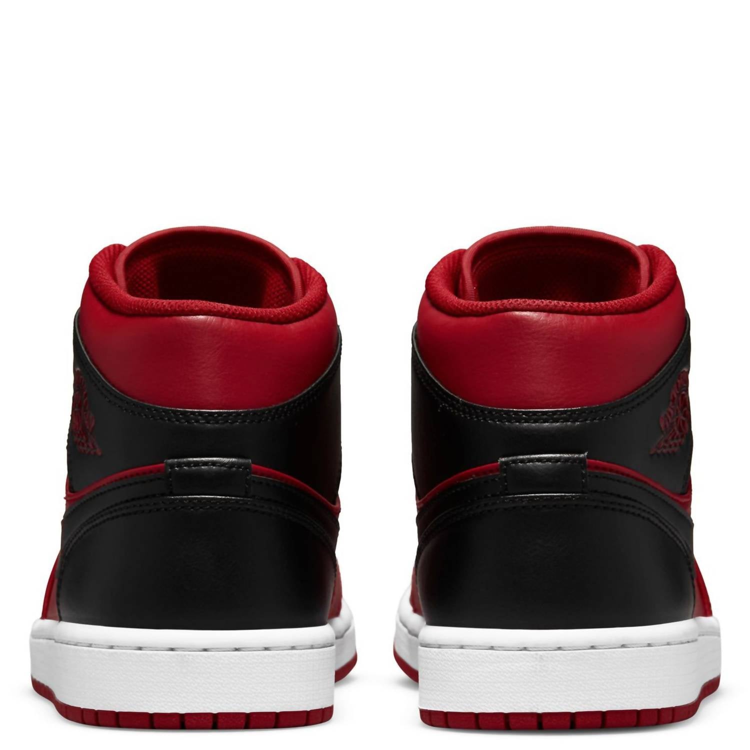 Air Jordan Men's 1 Mid Shoes in red black - men's sneaker - view 4