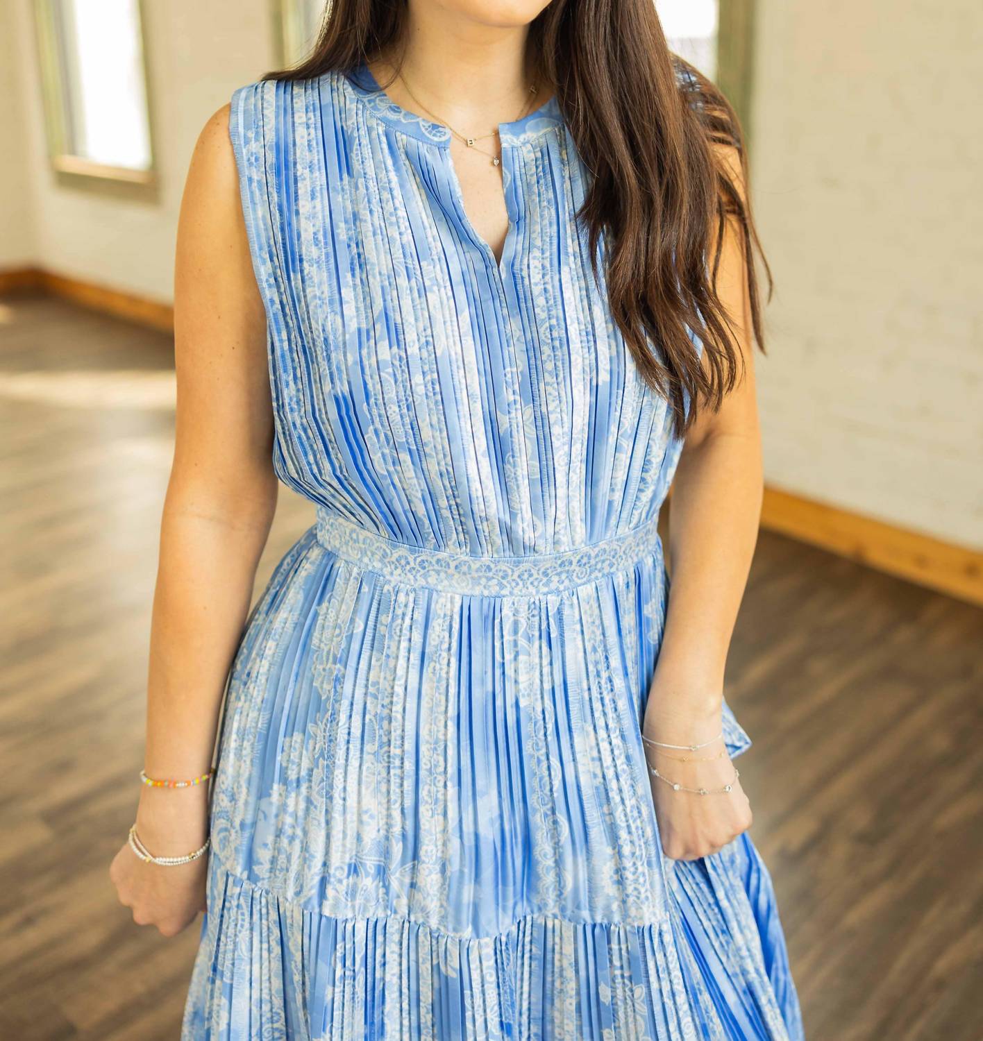 Current Air - Katie Pleated Midi Dress