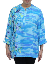 N Touch - Women's Leda Floral Print Top