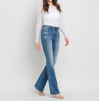 Flying Monkey - High Rise Full Length Bootcut Jeans