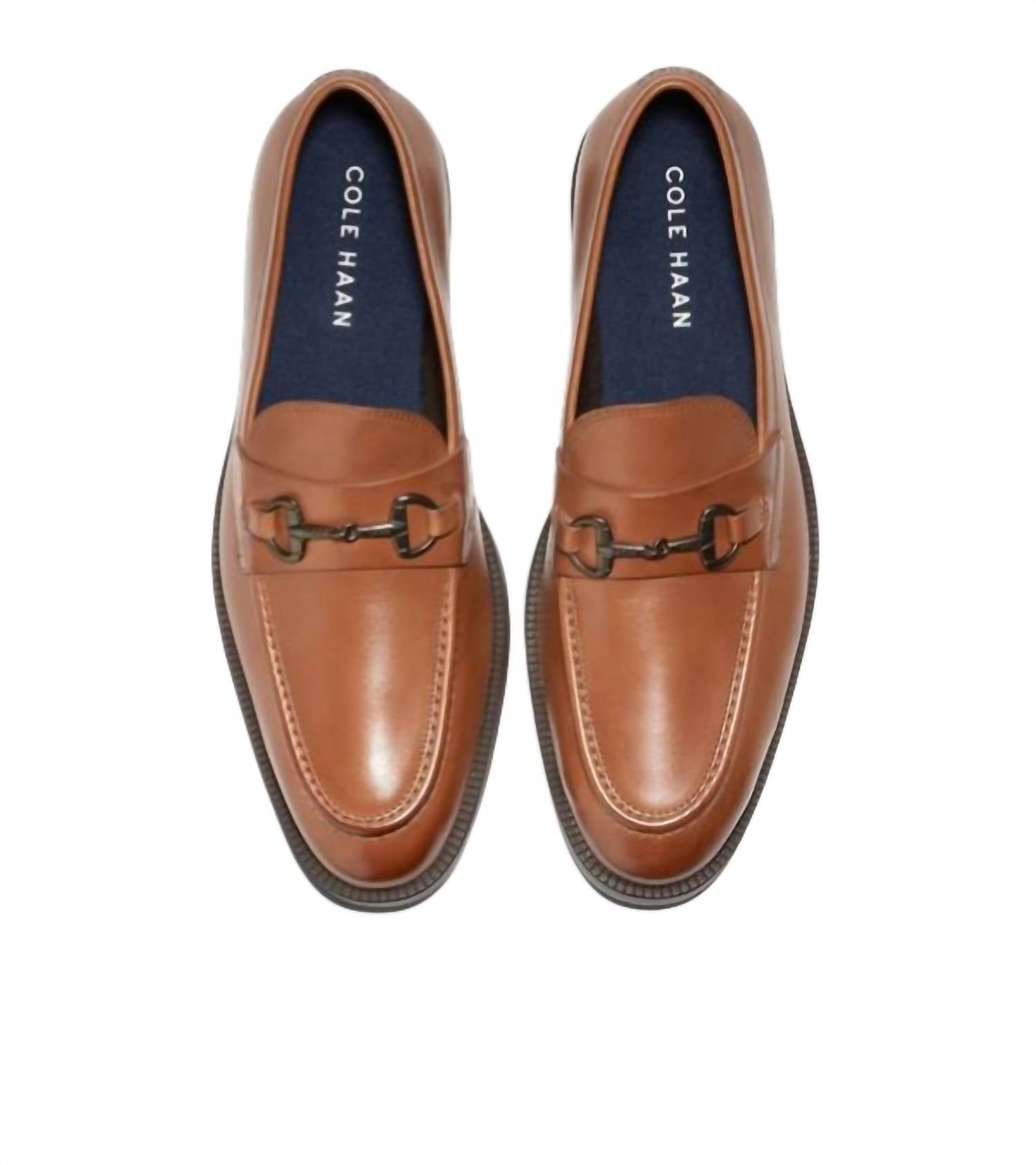 COLE HAAN Men's Modern Essentials Bit Loafers in habana brown 1 - men's loafer - alternate view