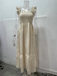 By A Thread - Tami Smocked Checker Dress
