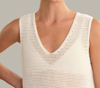 525 America - Rosa V-Neck Pointelle Mesh Tank