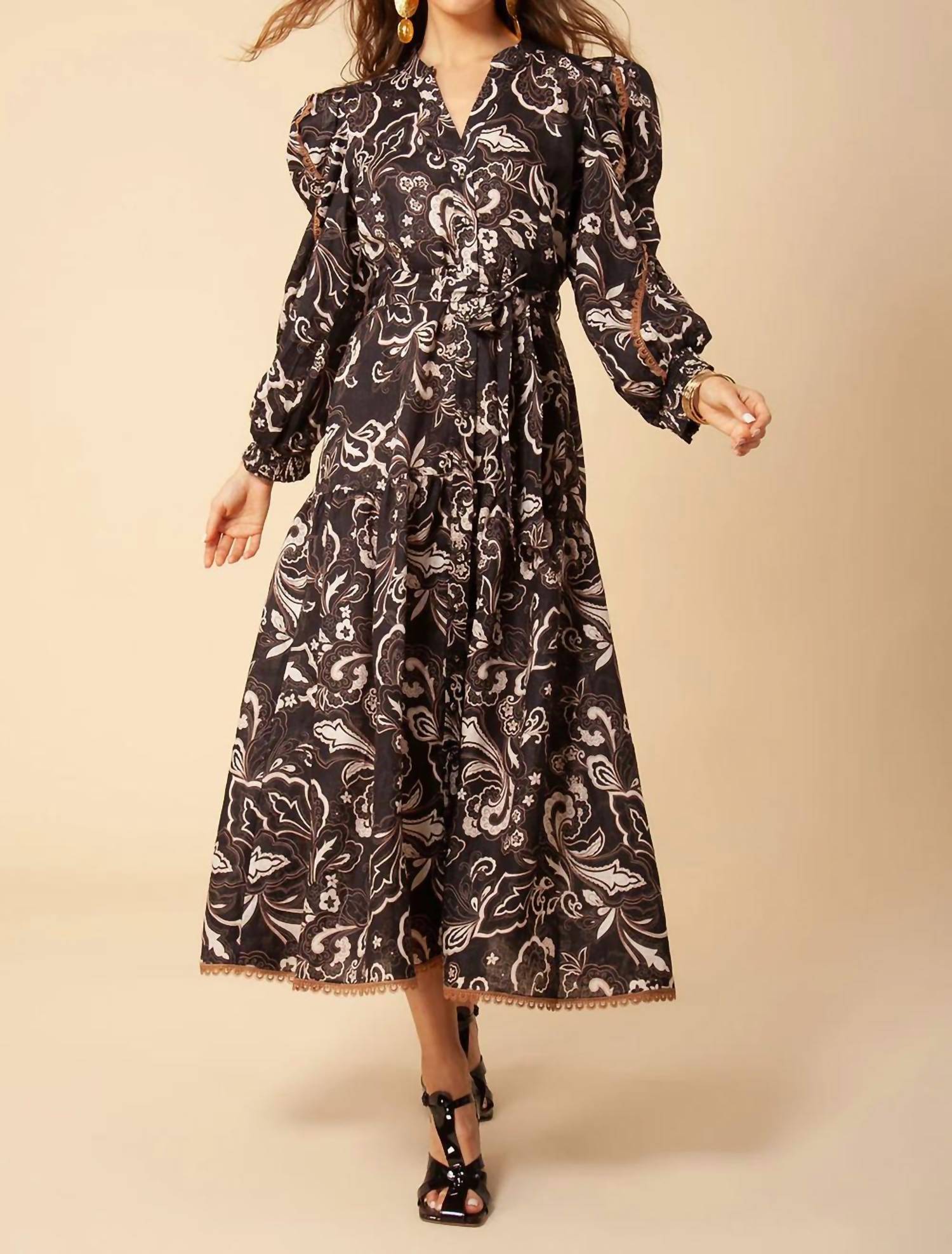 Hale Bob - Phaedra Linen Midi Dress