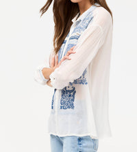 Johnny Was - Slim Audrey Collared Bandana Shirt