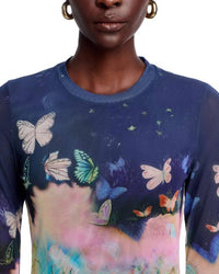 Johnny Was - NATALIE LONG SLEEVE MESH TEE
