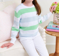 The Beaufort Bonnet Company - Girls Cissy Striped Sweater