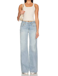 Re/Done - 70s Stovepipe Wide Leg Jeans