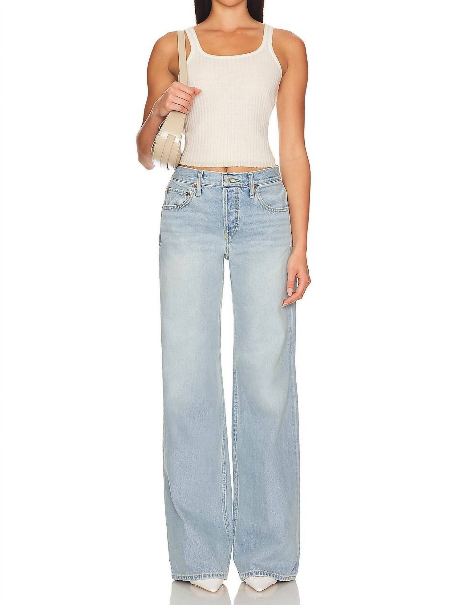 Re/Done - 70s Stovepipe Wide Leg Jeans