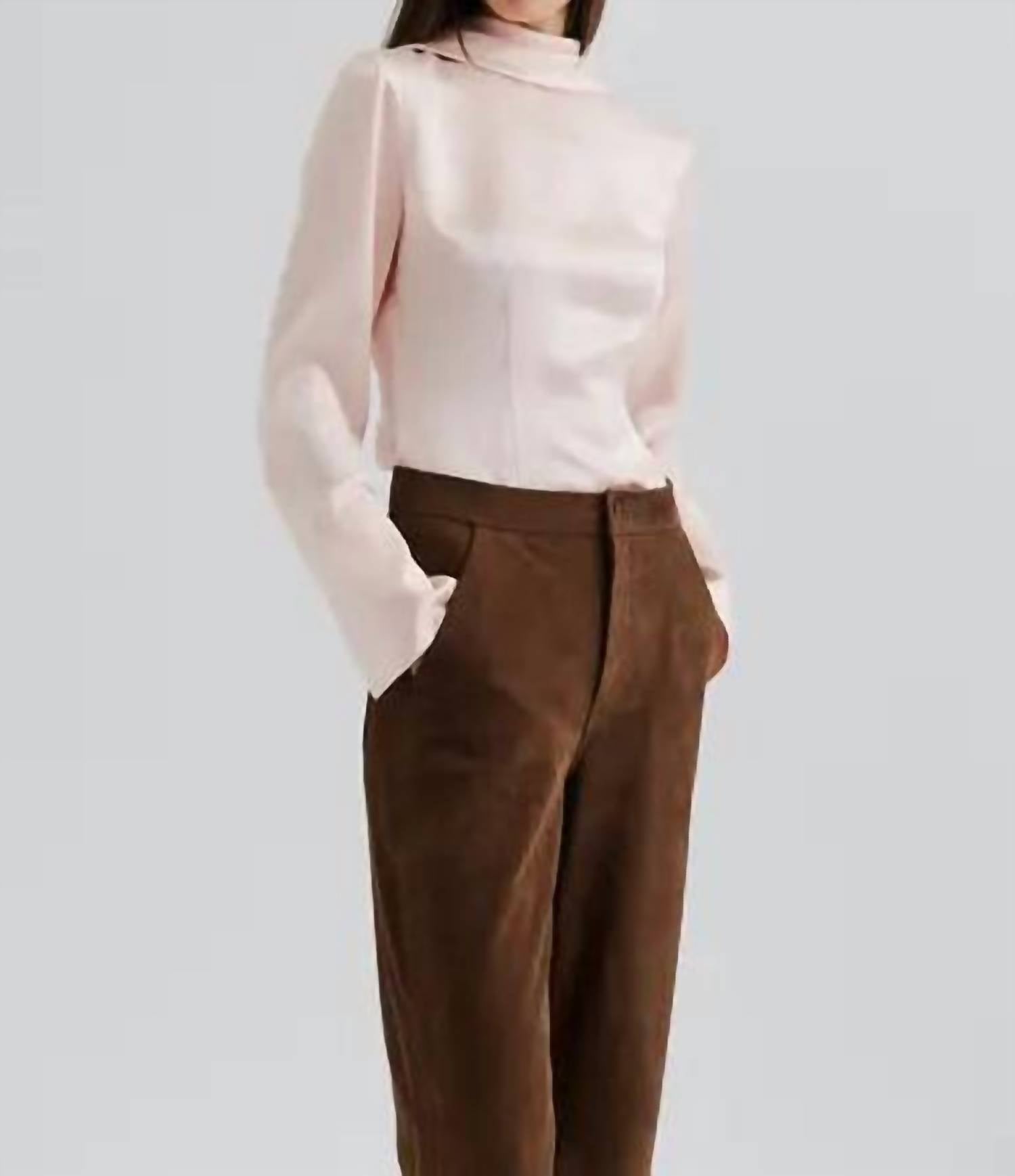 Malina - Celene Tie Detailed Satin Blouse