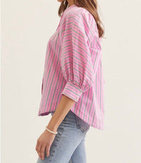 Entro - Palm Court Stripe Top