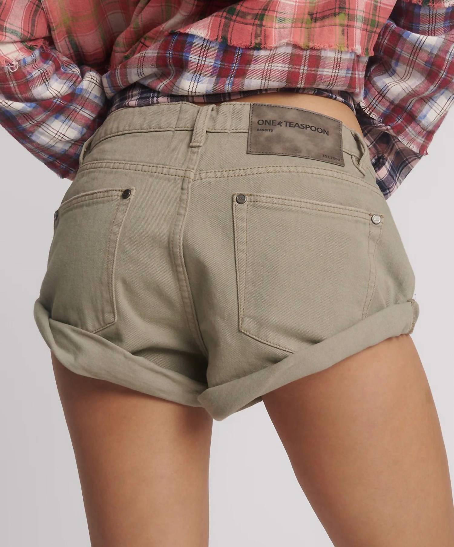 One Teaspoon - Bandits Low Waist Denim Shorts