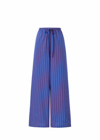 FRNCH Edeline Trouser Pant in blue red - women's pants - view 5
