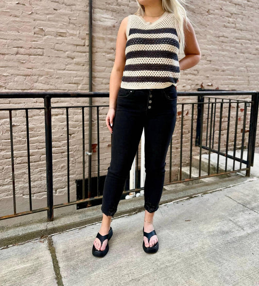 Risen - Wayne Mid Rise Button Fly Slim Straight Jeans