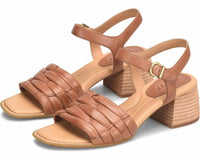 Born Women's Shonie Heeled Leather Sandals in brown - women's sandal