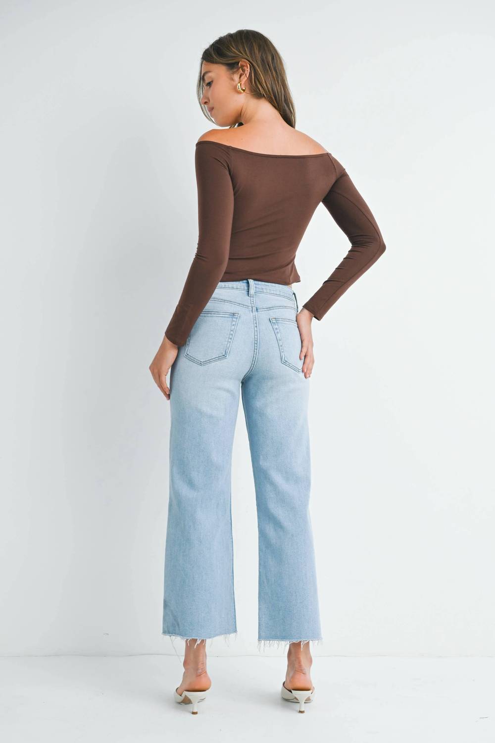 Just Black Denim - Slim Fit Wide Leg Jean
