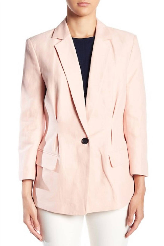 Joie - Lian Rose Blush Linen Blazer