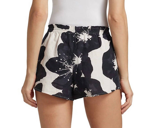 Something Navy - Floral Drawstring Shorts