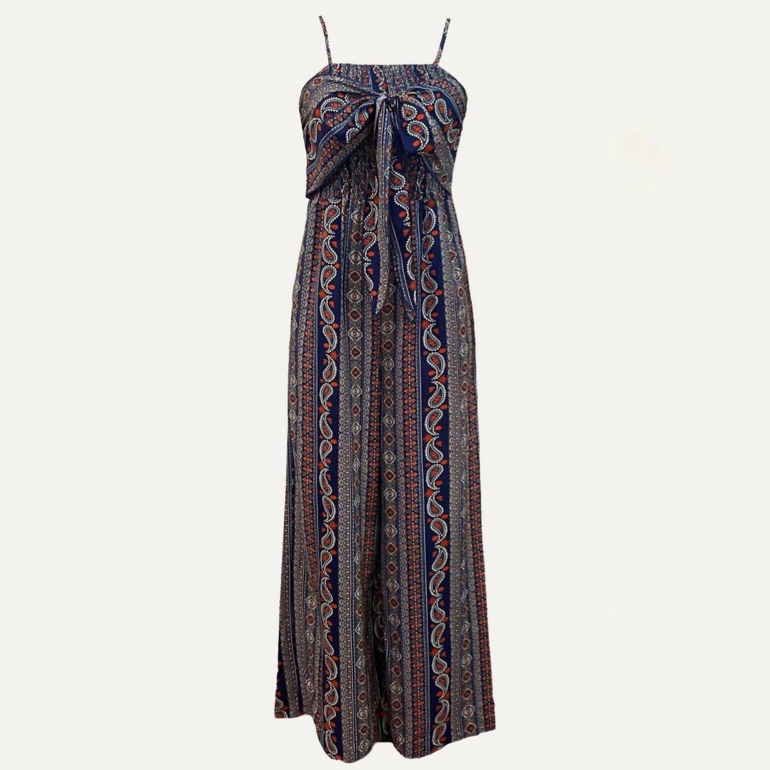 The Moment Collection - Boho Halter Wide Leg Jumpsuit