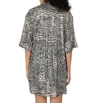 In The Mood For Love - Kenji Long Zebra Shirt Dress