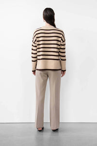 Withblack - Melina Knitted Striped Pullover