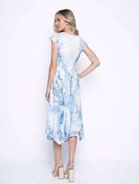 Picadilly - Cap Sleeve Floral Midi Dress