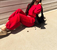 Vintage Havana - Scarlet Star Fleece Jogger