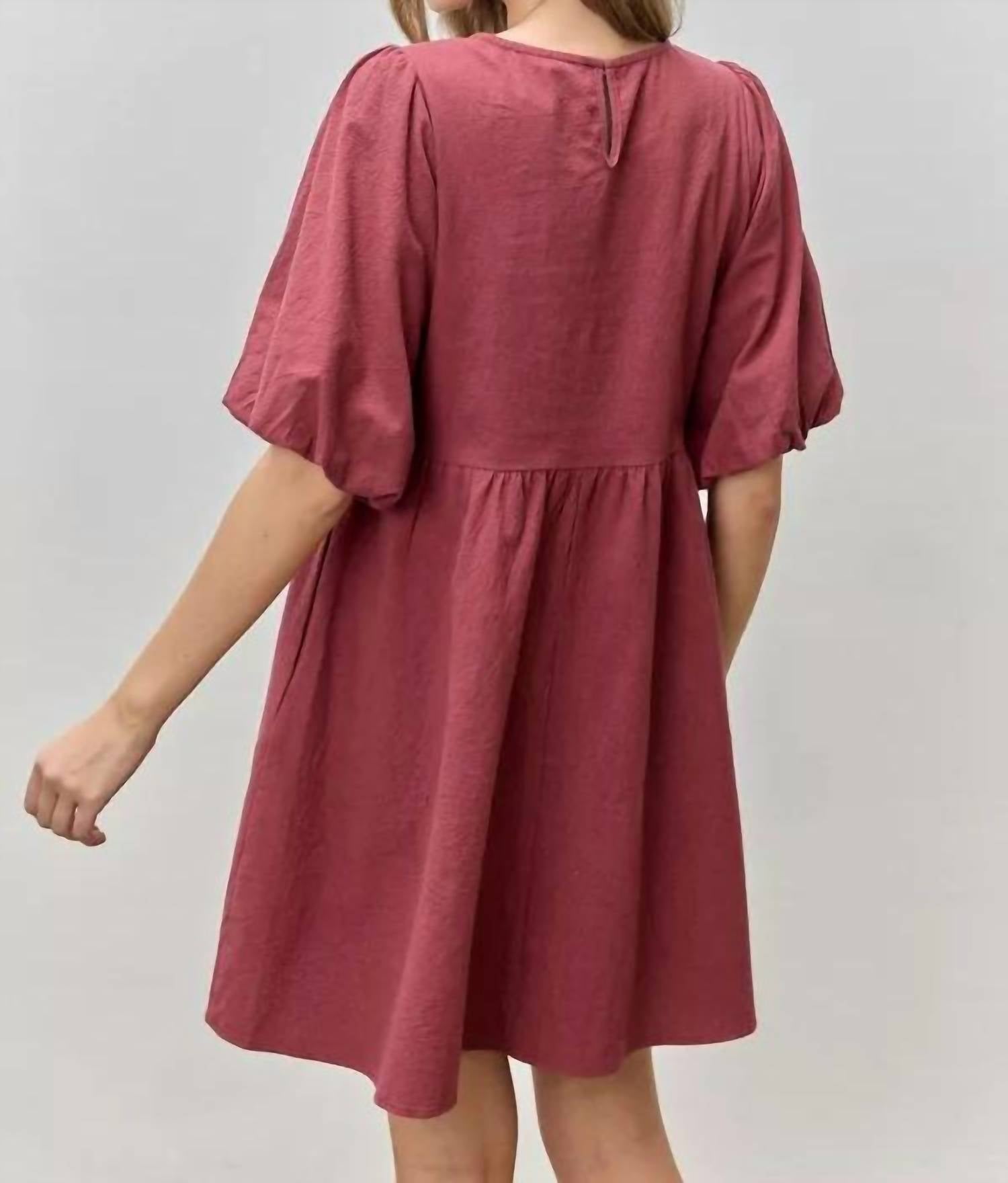 Polagram - Marlowe Bubble Sleeves Dress