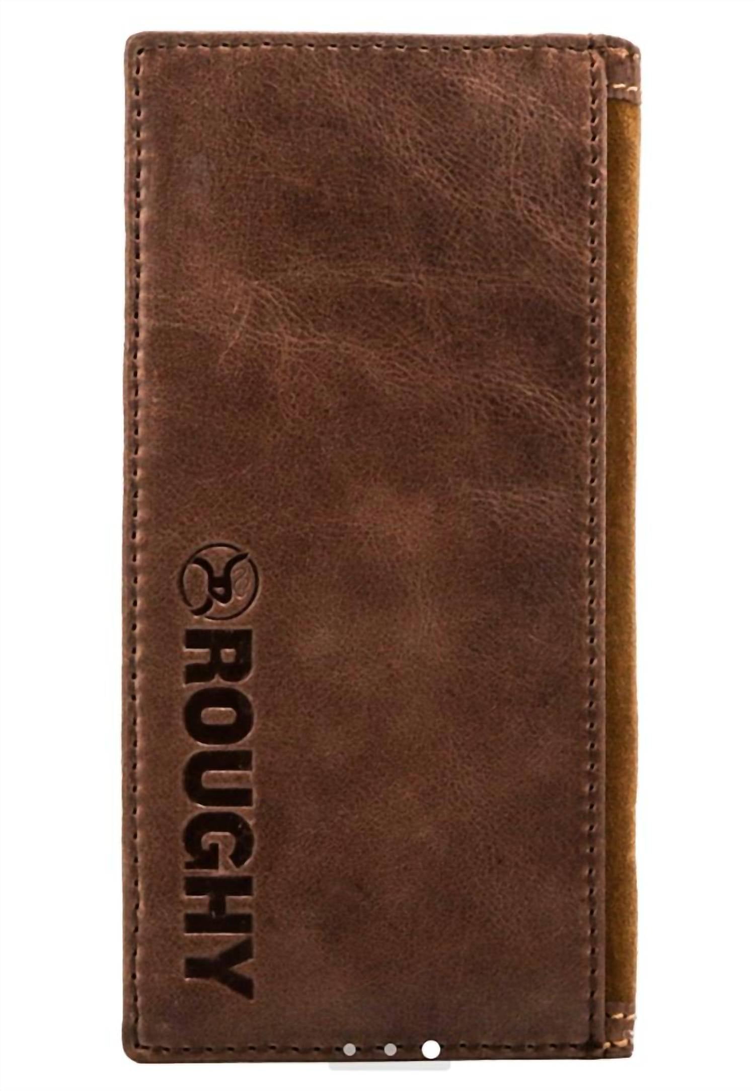 HOOEY Roughy Leather Rodeo Wallet in tan brown - men's bag - alternate view