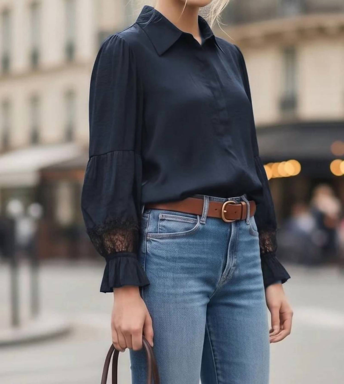 Vava - Mila Lace Insert Blouse