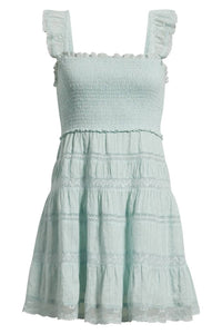 Loveshackfancy - Colbera Lace Trimmed Cotton Mini Dress