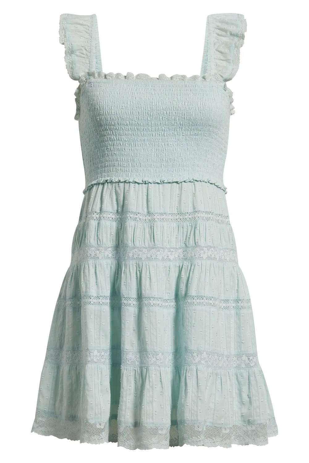 Loveshackfancy - Colbera Lace Trimmed Cotton Mini Dress