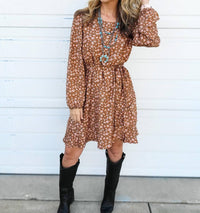 GILLI Darla Dress in mocha - women's dress