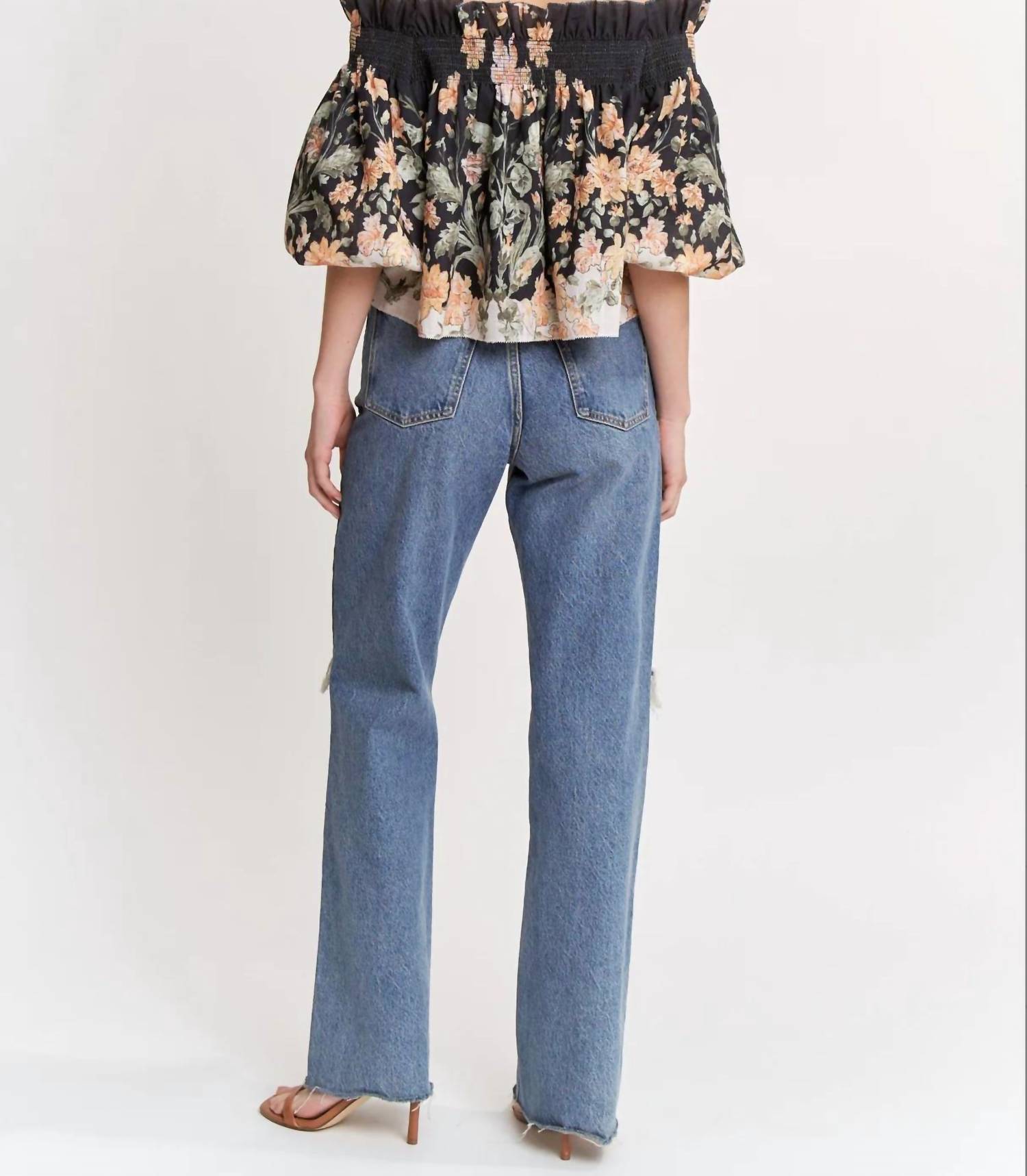 En Saison - Iris Trapeze Off-shoulder Blouse